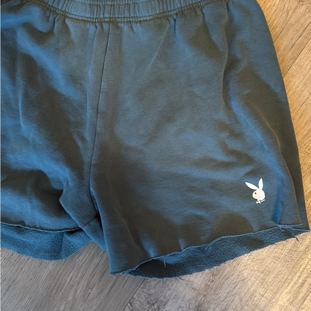 PLAYBOY by PacSun Teal Fleece Shorts